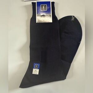 Yves Saint Laurent NWT Dark Blue Men's Dress Socks